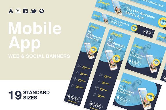 Mobile App Web Banners