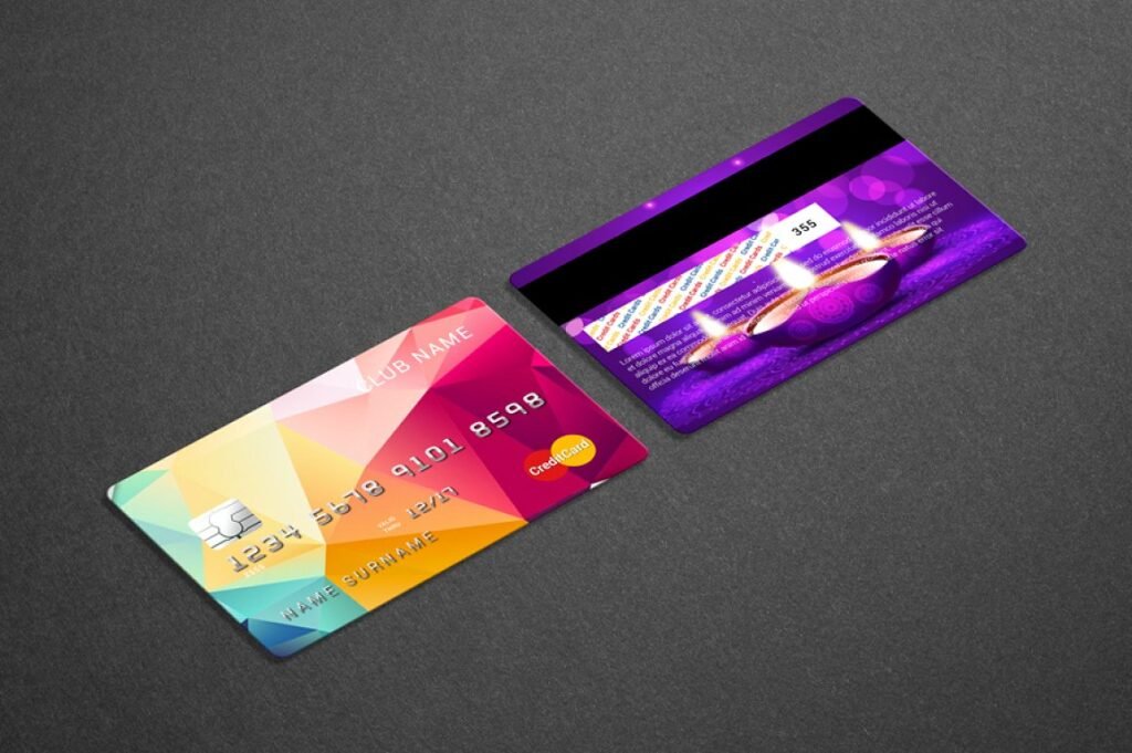 Multilayered Credit Card Mockup.