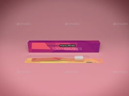 Download 12+ Cute Toothbrush Mockup PSD Templates - Mockup Den