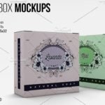 Packed Soap Box Mockup PSD File