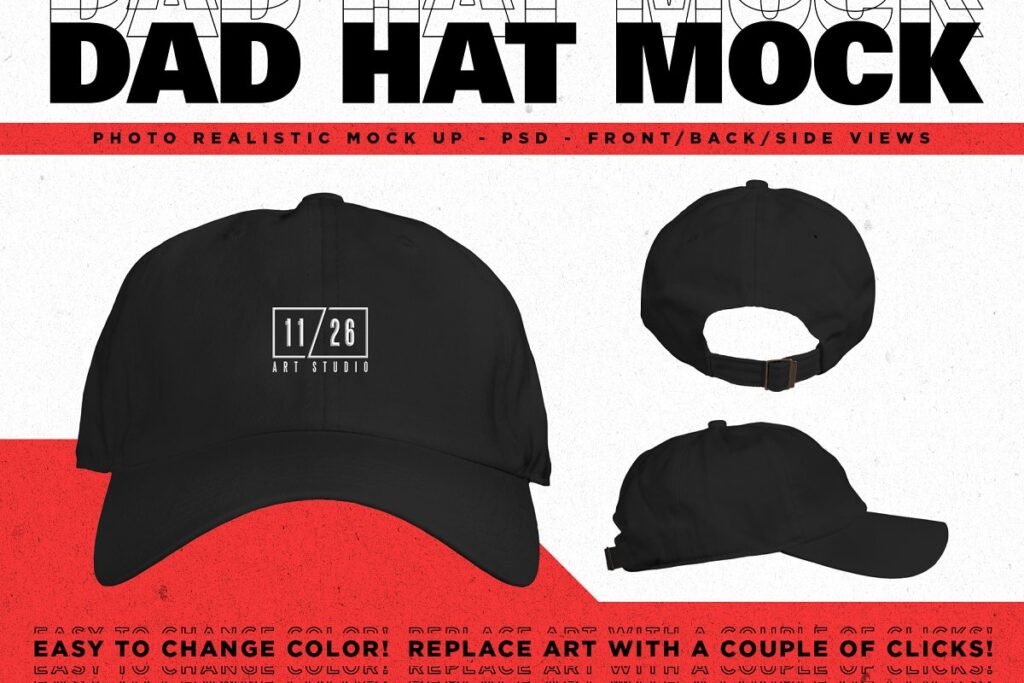 33+ Best Free Hat Mockup PSD For Branding and Marketing