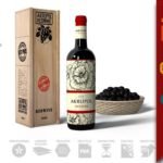 Photorealistic Grape Wine Box PSD
