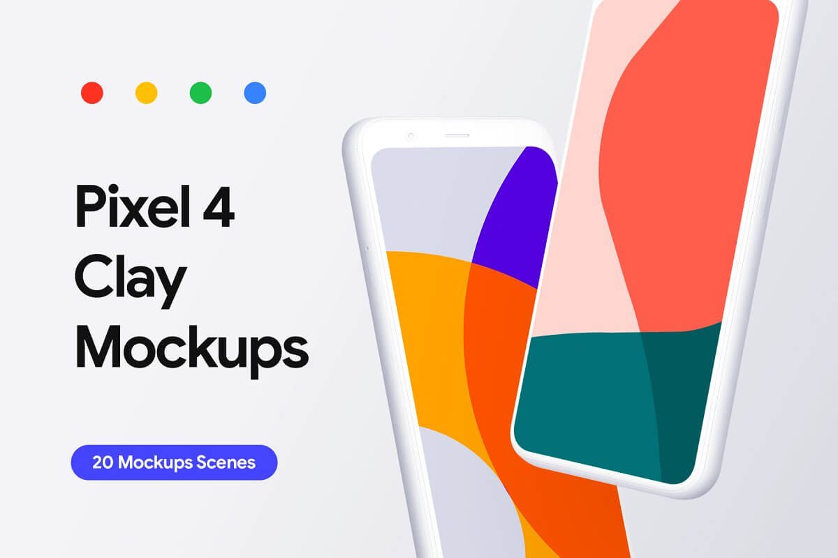 11+ Stunning Free Pixel 4 mockup PSD Design Template