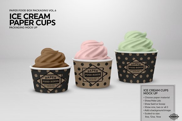 Plastic Ice Cream Cup Illustration