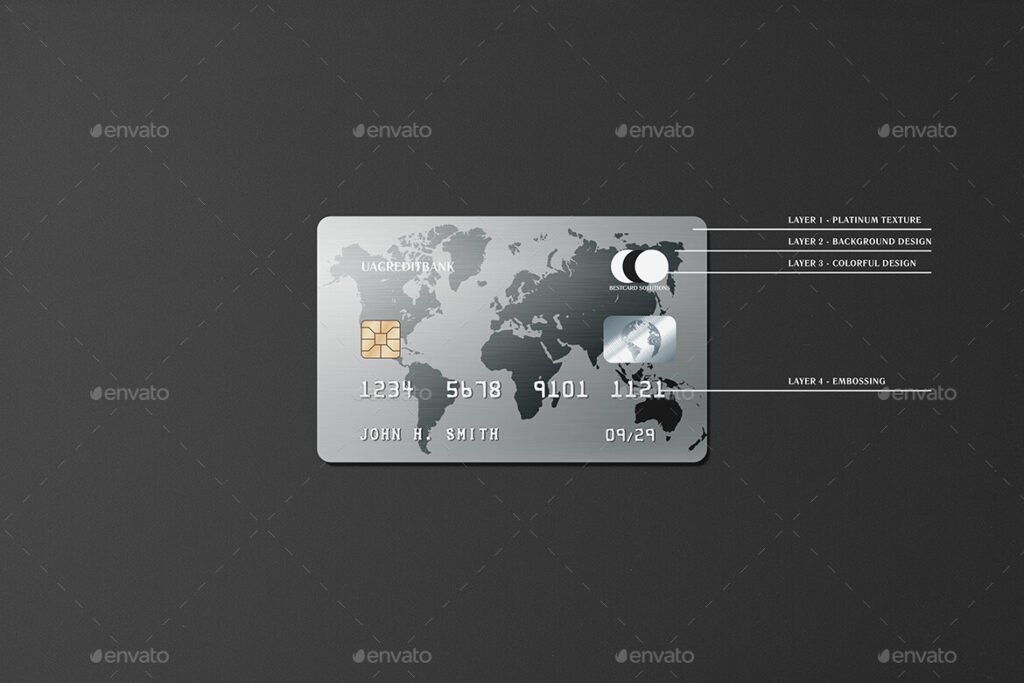 Platinum Credit Card Mockup