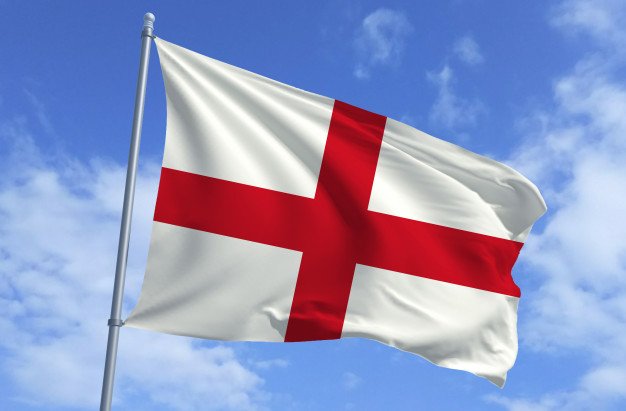 Premium England Flag Mockup.