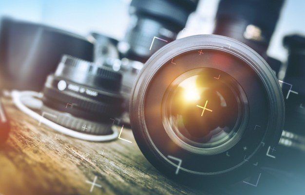 Pro Equipments For Photography PSD Template. 
