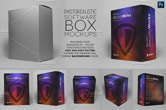 Download 12+ Software Box Mockup PSD Free & Premium Templates