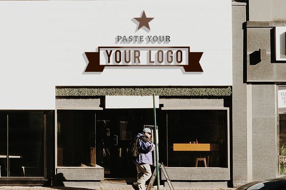 Professional Logo Storefront Mockup
