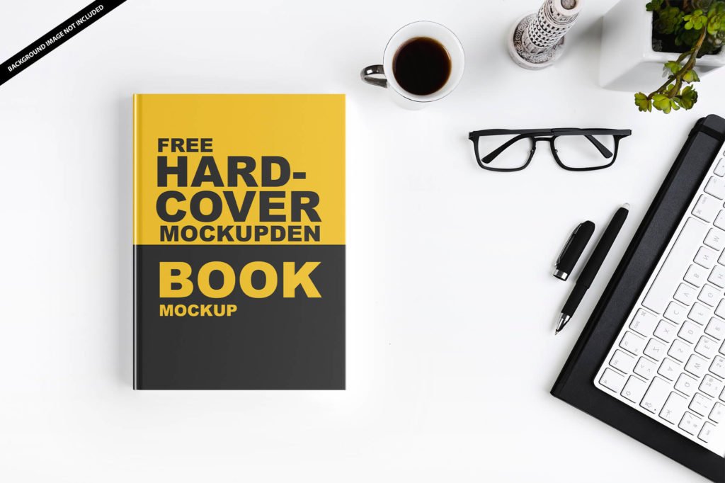 PSD Book Hardcover Mockup - High-Res mockup free for download