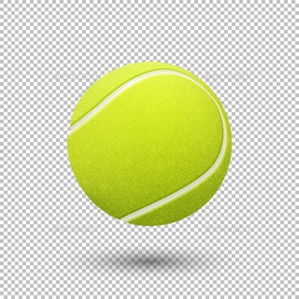Realistic Tennis Ball PSD Mockup