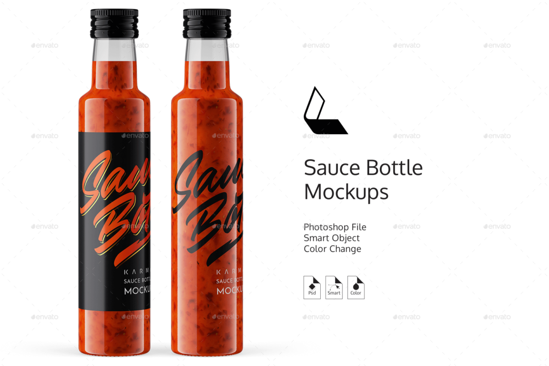 Download 40+Free Sauce Bottle Mockup | RED, Hot, BBQ Chilli Sauce PSD