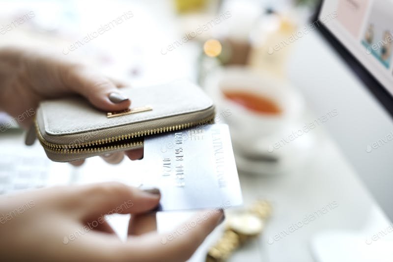 Removing Credit Card From The Wallet.