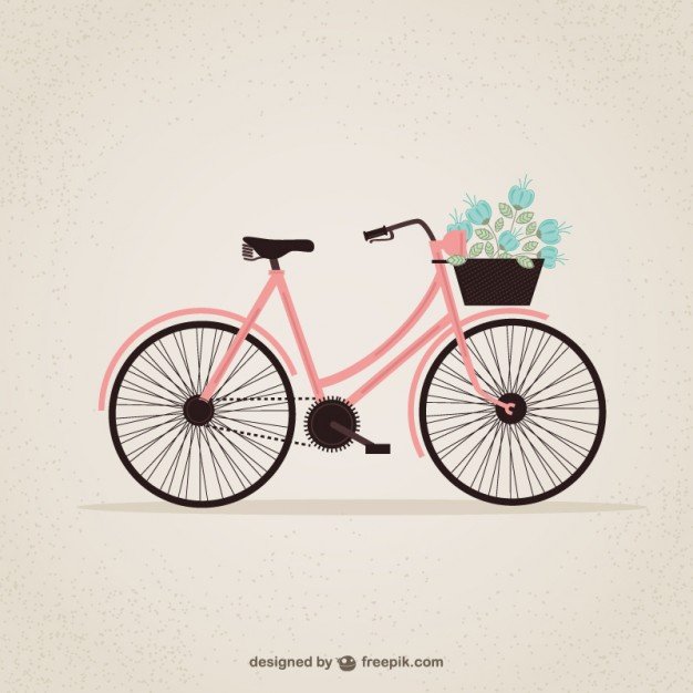 Retro bicycle Free Vector