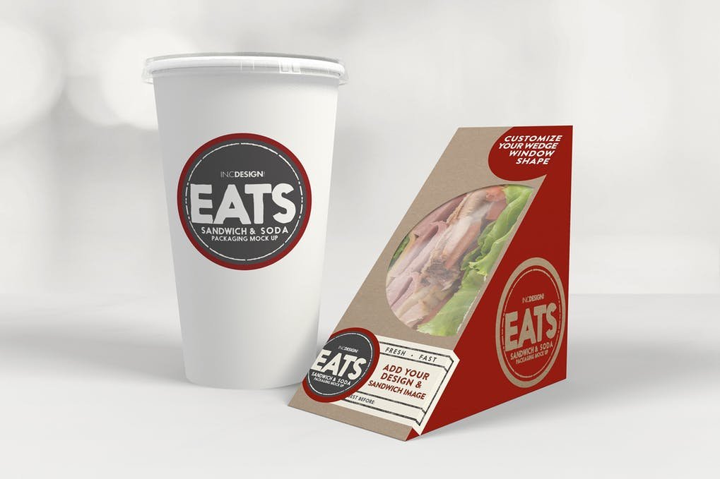 Sandwich box and Cold Drink cup PSD
