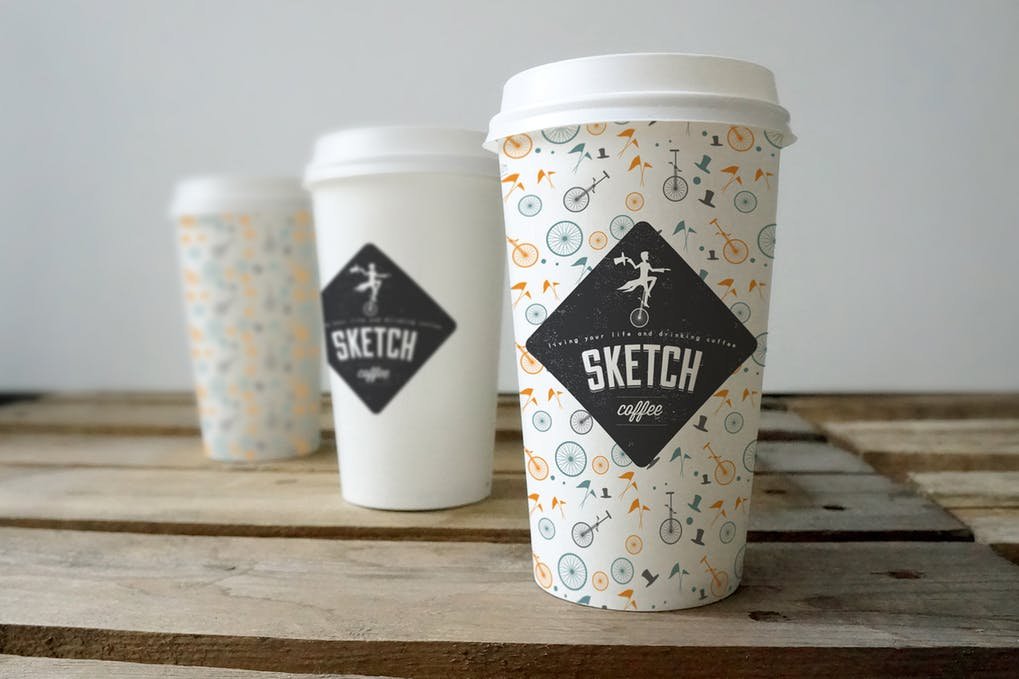 Simple Coffee Cup Design Mockup