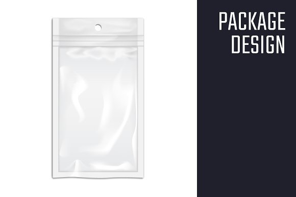 Simple Snacks Packaging Bag PSD Mockup Template