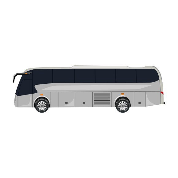 Simple Tourist Bus Vector Design
