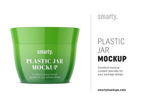 Small Cosmetic Jar Mockup: