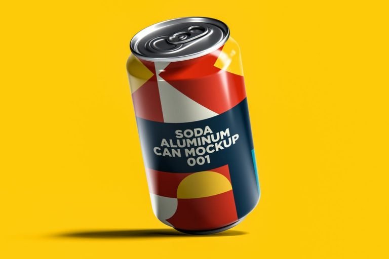 42+ Best Free Soda Can Mockup PSD Template