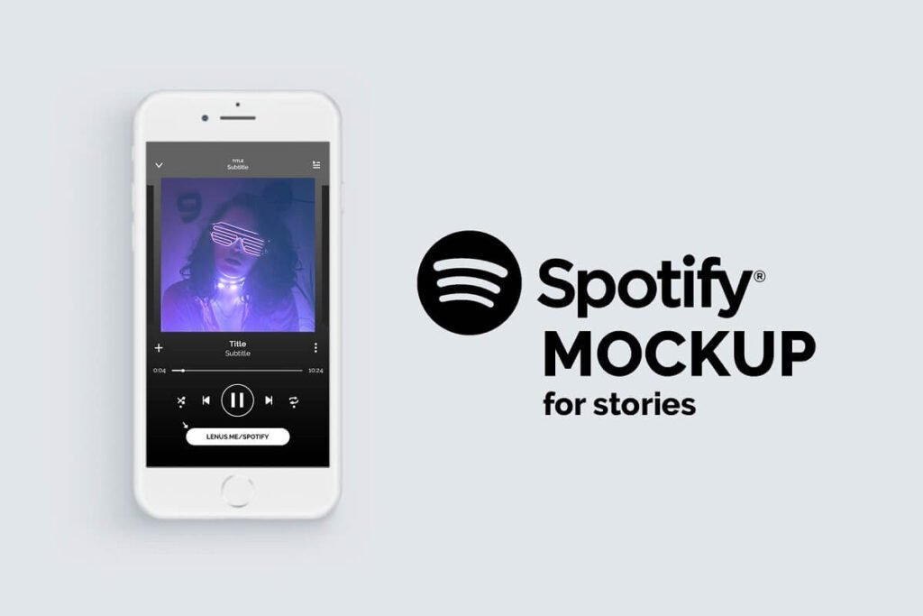 Spotify Mockup for Instagram Stories