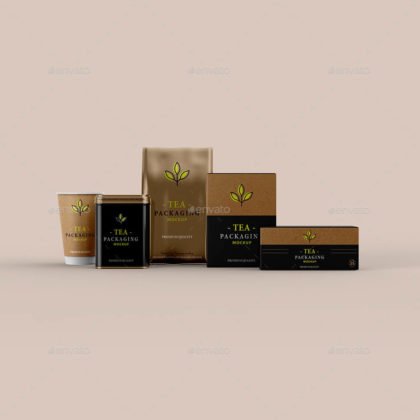 20+ Attractive Tea Packaging Mockup PSD Template - Mockup Den