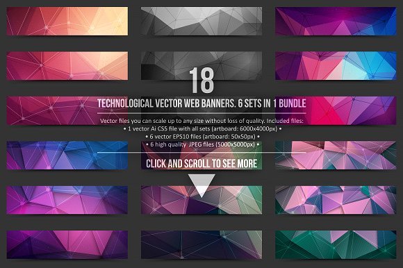 Technological Vector Web Banner Illustration