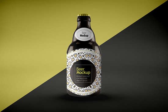 The Inverted bobble head beer bottle PSD: