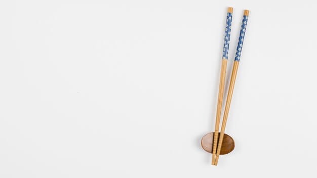 Top view of asian chopsticks Free Photo