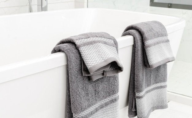 Towels In Grey Colour PSD