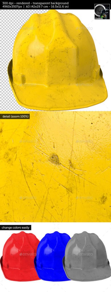 Transparent Background Yellow Helmet illustration