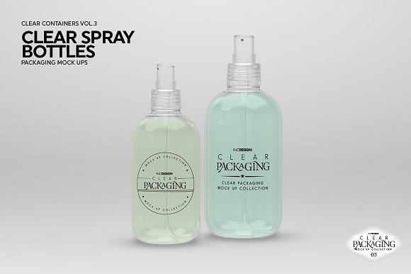 Transparent Spray Mockup: