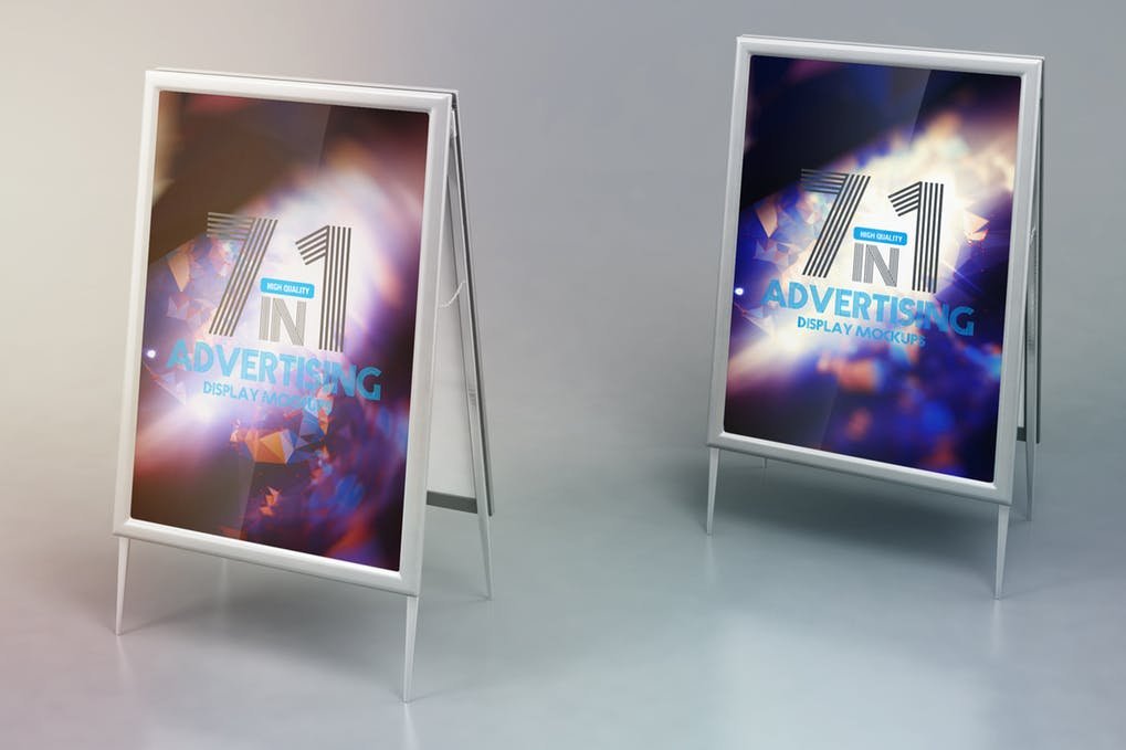 Two Advertising Poster Mockup
