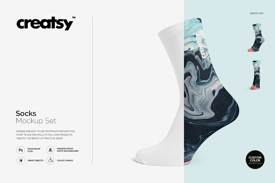 Uniquely Designed Socks PSD Template