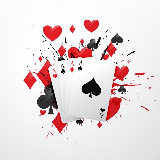 Vector File Illustration Of Playing Card With Heart Shape Background
