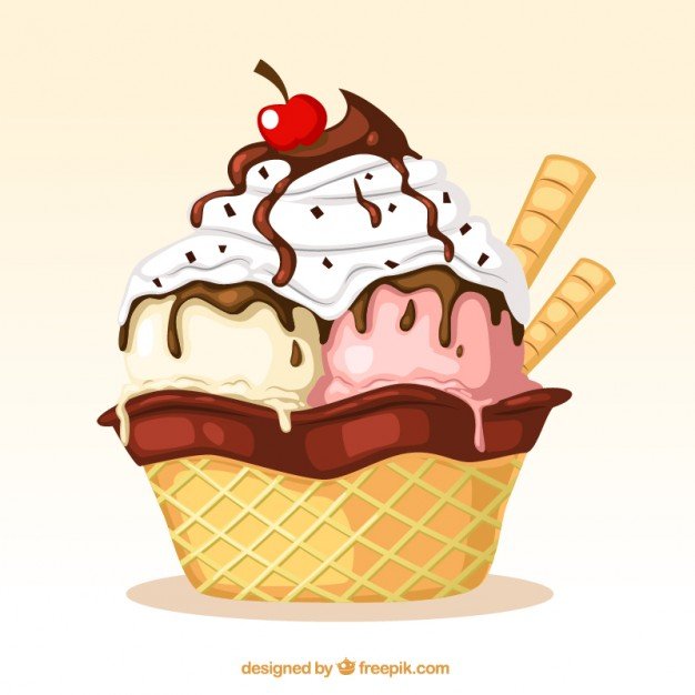 Vector Illustration of an ice cream design