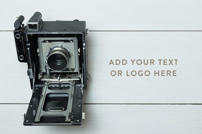 40+ Most Creative Free Camera Mockup PSD, Vector Templates
