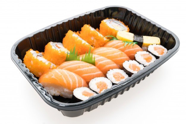 White Sushi Box Mockup