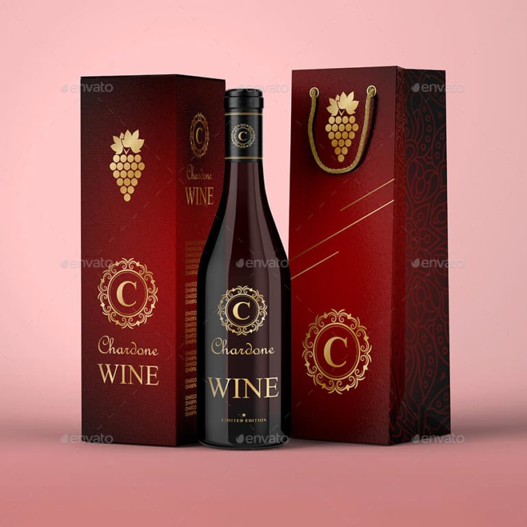 Download Wine Box Mockup | 33+ Attractive Wine Packaging PSD & Vector Template