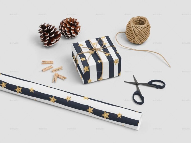 Download Gift Wrapping Paper Mockup |30+ Best PSD Gift Wrapping ...