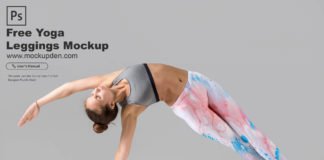 Free Free Yoga Leggings Mockup PSD Template