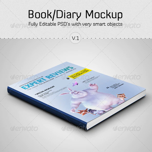 Book / Diary Mockup