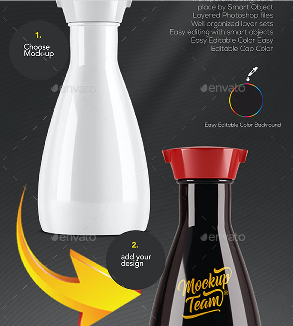 Download 40 Free Sauce Bottle Mockup Red Hot Bbq Chilli Sauce Psd