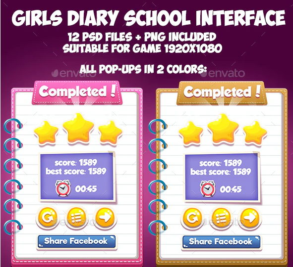 Girls Diary School GUI