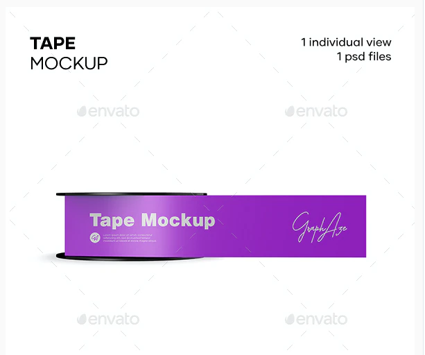 Download 20+Free Tape Mockup | Duct, Packaging Measuring PSD Template
