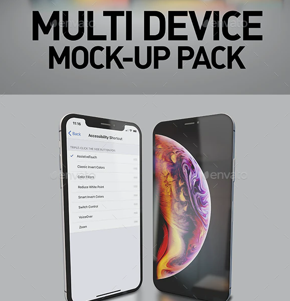 Multi Device Responsive Mock-Up Pack 4in1