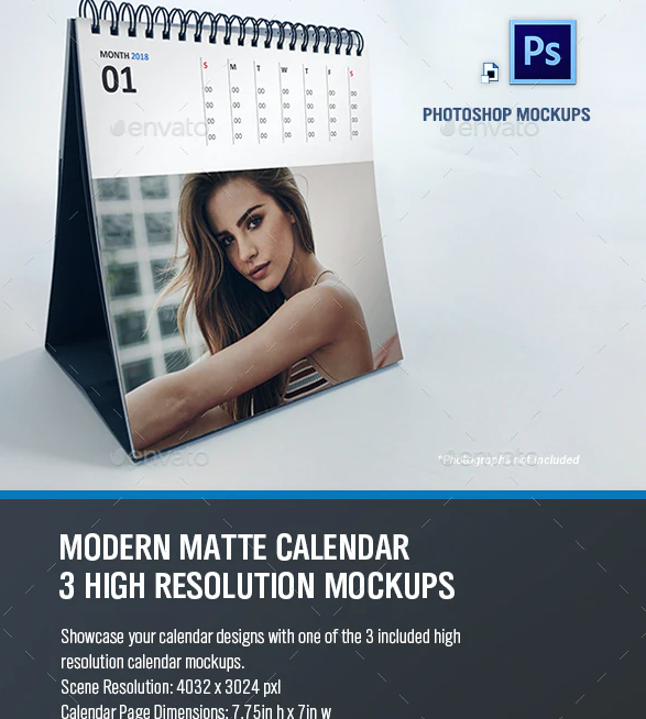 Modern Calendar Mockups
