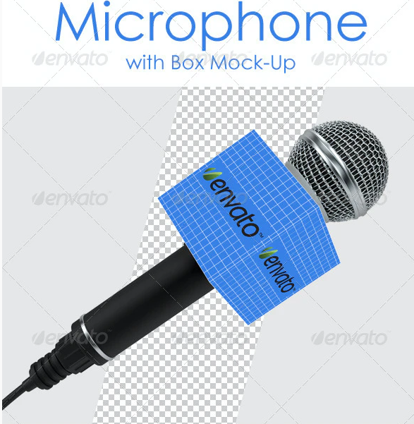 Microphone with Box Mock-Up