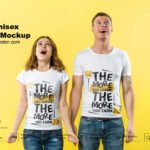 Free Unisex T-Shirt Mockup PSD Template