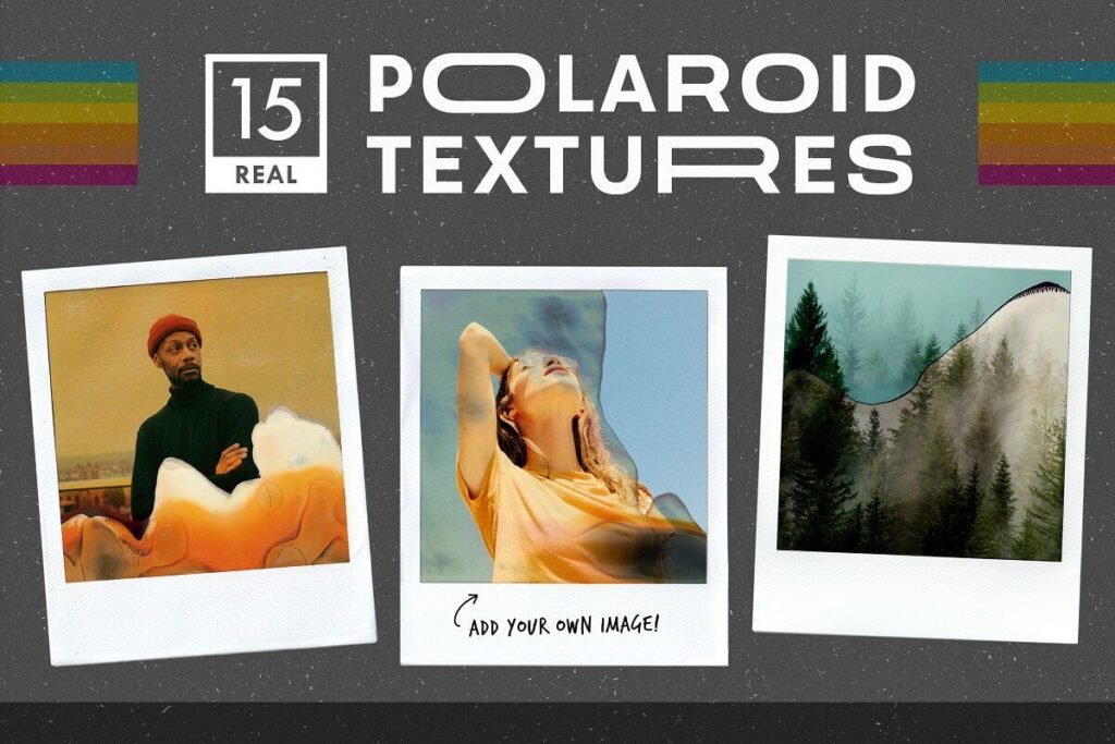 15 Real Polaroid Textures